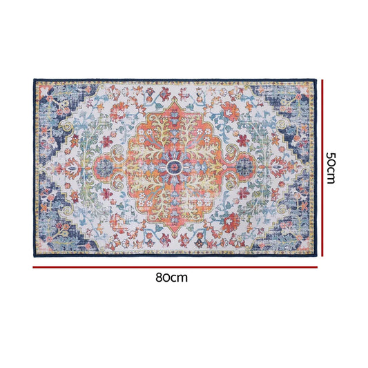 Artiss Floor Rug 50X80 Doormat Carpet Short Pile Non-Slip Entryway Mat Bohemian - Mekamart Australia