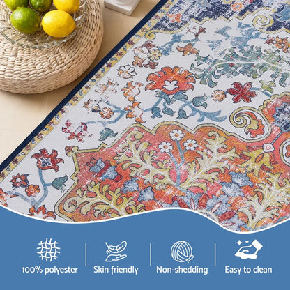 Artiss Floor Rug 50X80 Doormat Carpet Short Pile Non-Slip Entryway Mat Bohemian - Mekamart Australia