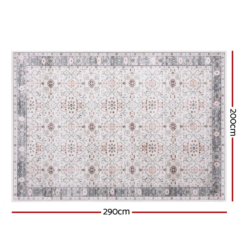Artiss Washable Floor Rug 200x290cm Large Area Rug Modern Living Room Carpet - Mekamart Australia