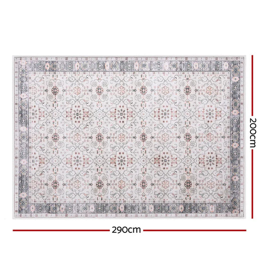 Artiss Washable Floor Rug 200x290cm Large Area Rug Modern Living Room Carpet - Mekamart Australia