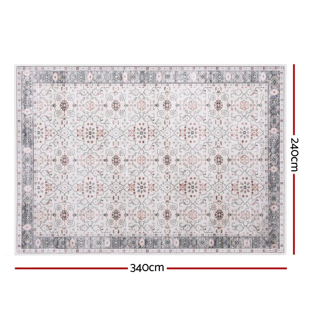 Artiss Washable Floor Rug 240X340cm Large Area Rug Modern Living Room Carpet - Mekamart Australia