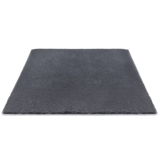 Artiss Floor Rug 160x230cm Plush Area Shaggy Rug Living Room Bedroom Carpet Grey - Mekamart Australia