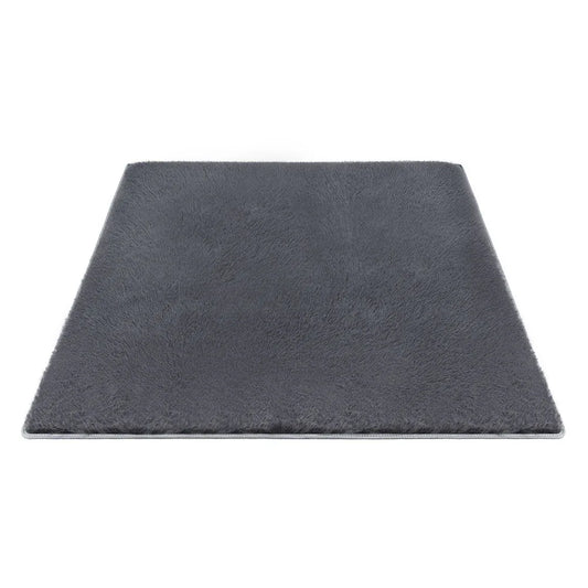 Artiss Floor Rug 200x290cm Plush Area Shaggy Rug Living Room Bedroom Carpet Grey - Mekamart Australia