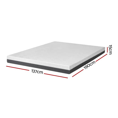 Giselle Bedding Memory Foam Mattress Bed Cool Gel Non Spring 15cm Double - Mekamart Australia
