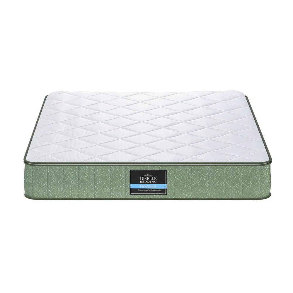 Giselle 25cm Memory Foam Mattress Dual Layer Zipper Cover Cool Charcoal Foam Mattresses Double - Mekamart Australia