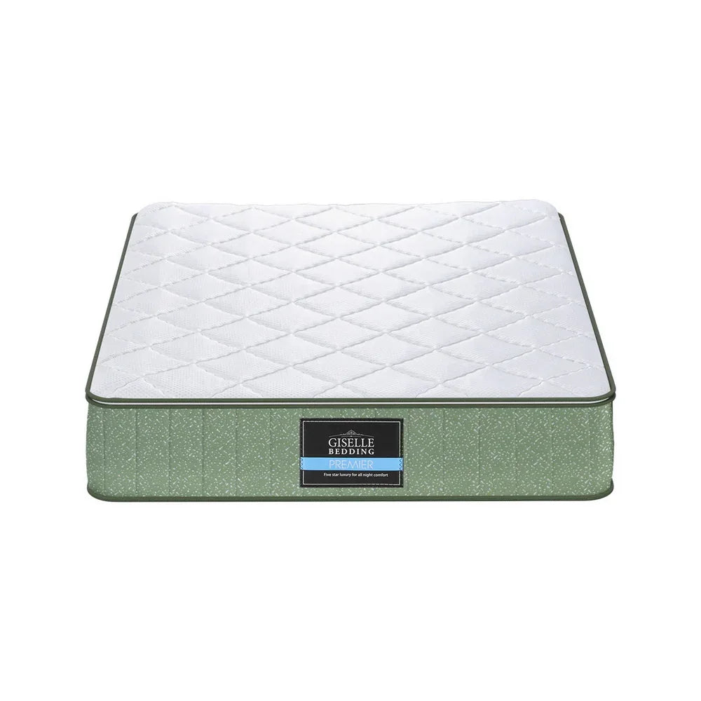 Giselle 25cm Memory Foam Mattress Dual Layer Zipper Cover Cool Charcoal Foam Mattresses King Single - Mekamart Australia
