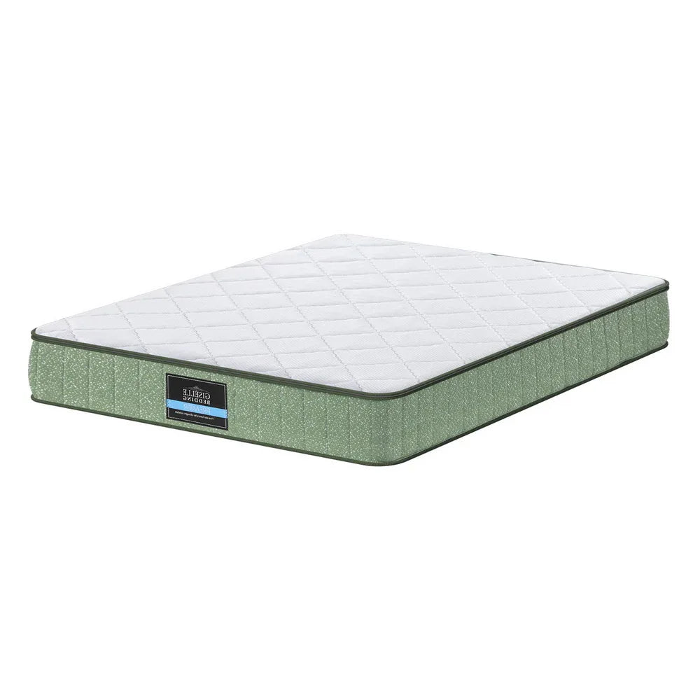 Giselle 25cm Memory Foam Mattress Dual Layer Zipper Cover Cool Charcoal Foam Mattresses Queen - Mekamart Australia