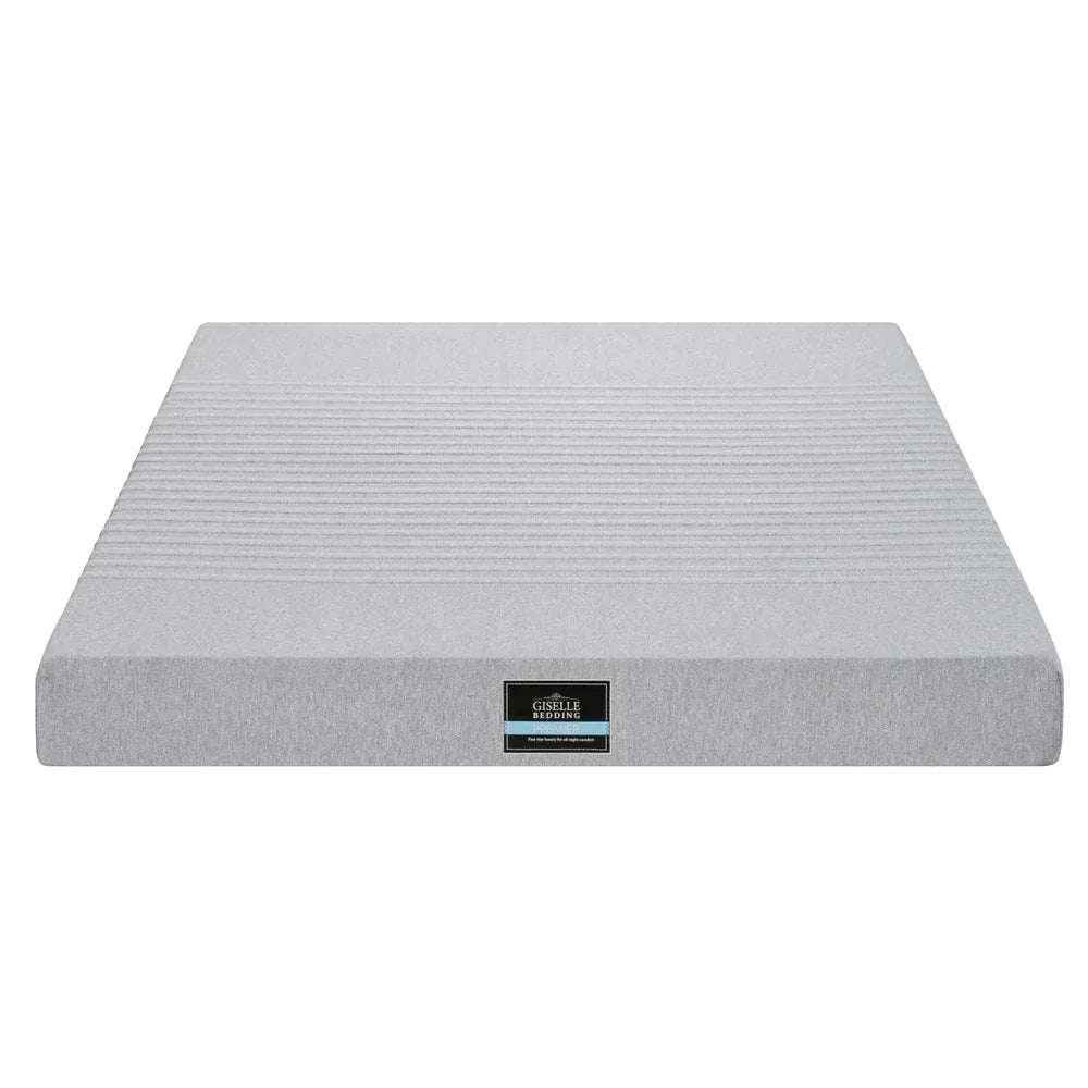Giselle Bedding Cool Gel Memory Foam Mattress Charcoal 7-Zone Washable Bamboo Cover 15cm Double - Mekamart Australia