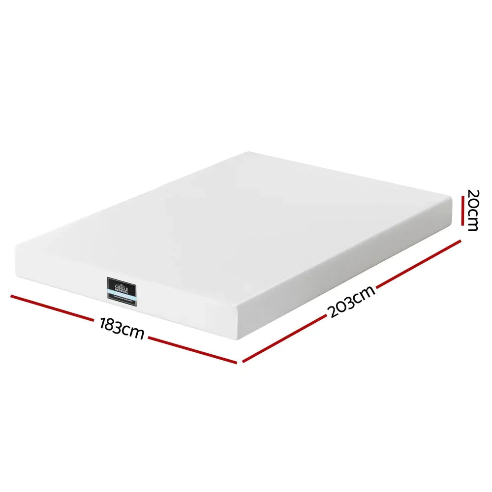 Giselle 20cm Memory Foam Mattress Green Tea King - Mekamart Australia