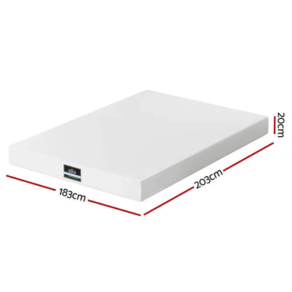 Giselle 20cm Memory Foam Mattress Green Tea King - Mekamart Australia