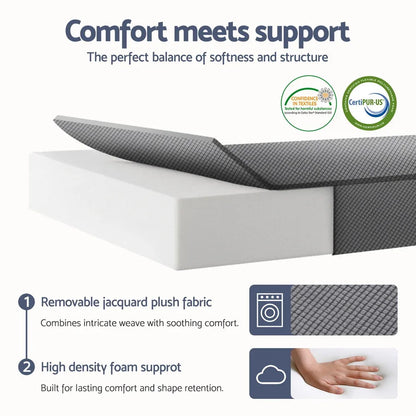 Giselle Foldable Mattress Folding Sofa Bed Trifold Sleeping Camping Cushion Mat - Mekamart Australia