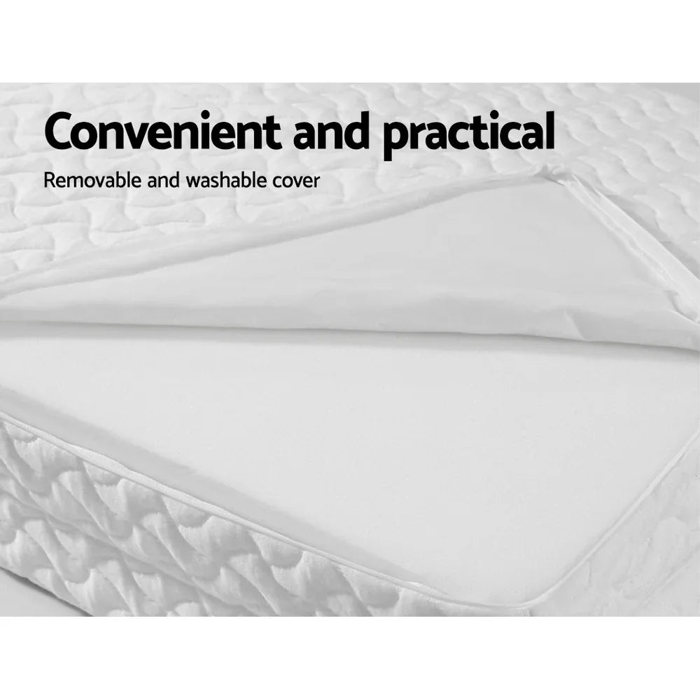 Giselle Bedding Foldable Mattress Folding Foam Cot Bed White - Mekamart Australia