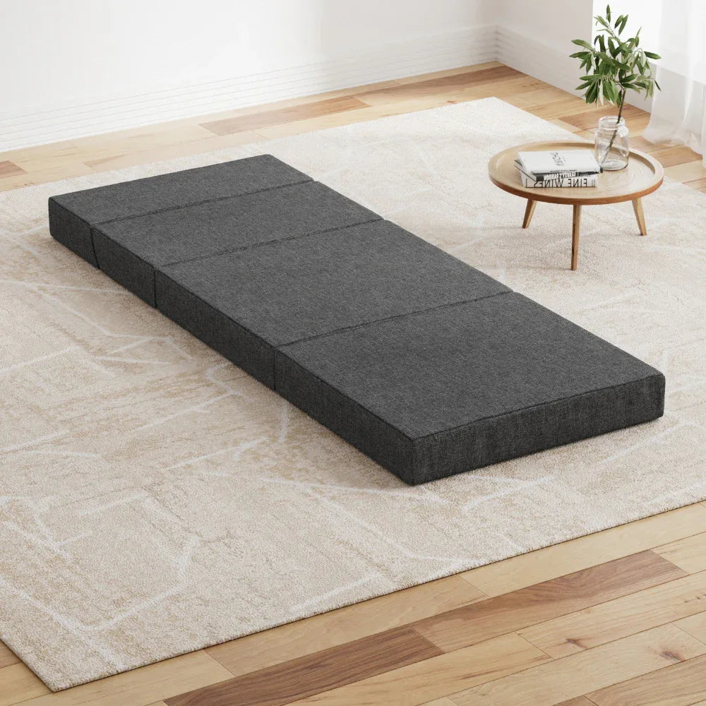Giselle Bedding Foldable Mattress Folding Foam Bed Floor Mat Grey - Mekamart Australia