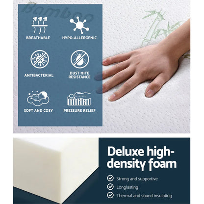 Giselle Bedding Foldable Mattress Folding Foam Sofa Bed Mat Bamboo - Mekamart Australia