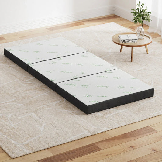 Giselle Bedding Foldable Mattress Folding Foam Single Bamboo - Mekamart Australia