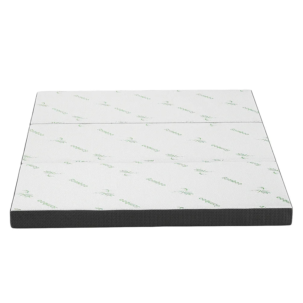 Giselle Bedding Foldable Mattress Folding Foam Double Bamboo - Mekamart Australia