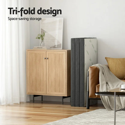 Giselle Bedding Foldable Mattress Folding Foam Double Bamboo - Mekamart Australia