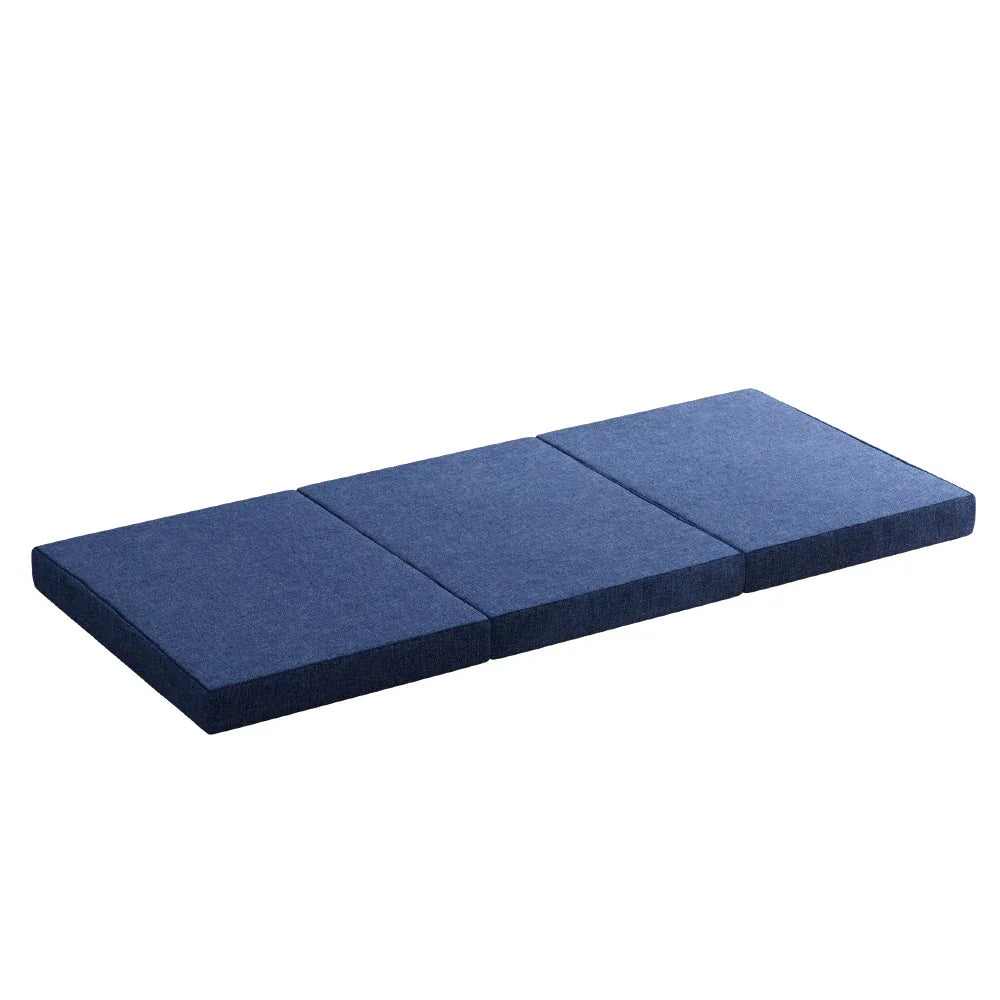 Giselle Bedding Foldable Mattress Folding Foam Single Blue - Mekamart Australia