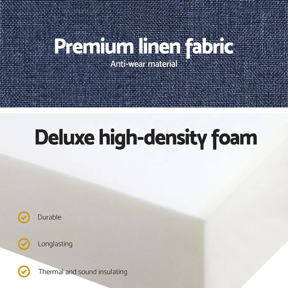 Giselle Bedding Foldable Mattress Folding Foam Single Blue - Mekamart Australia