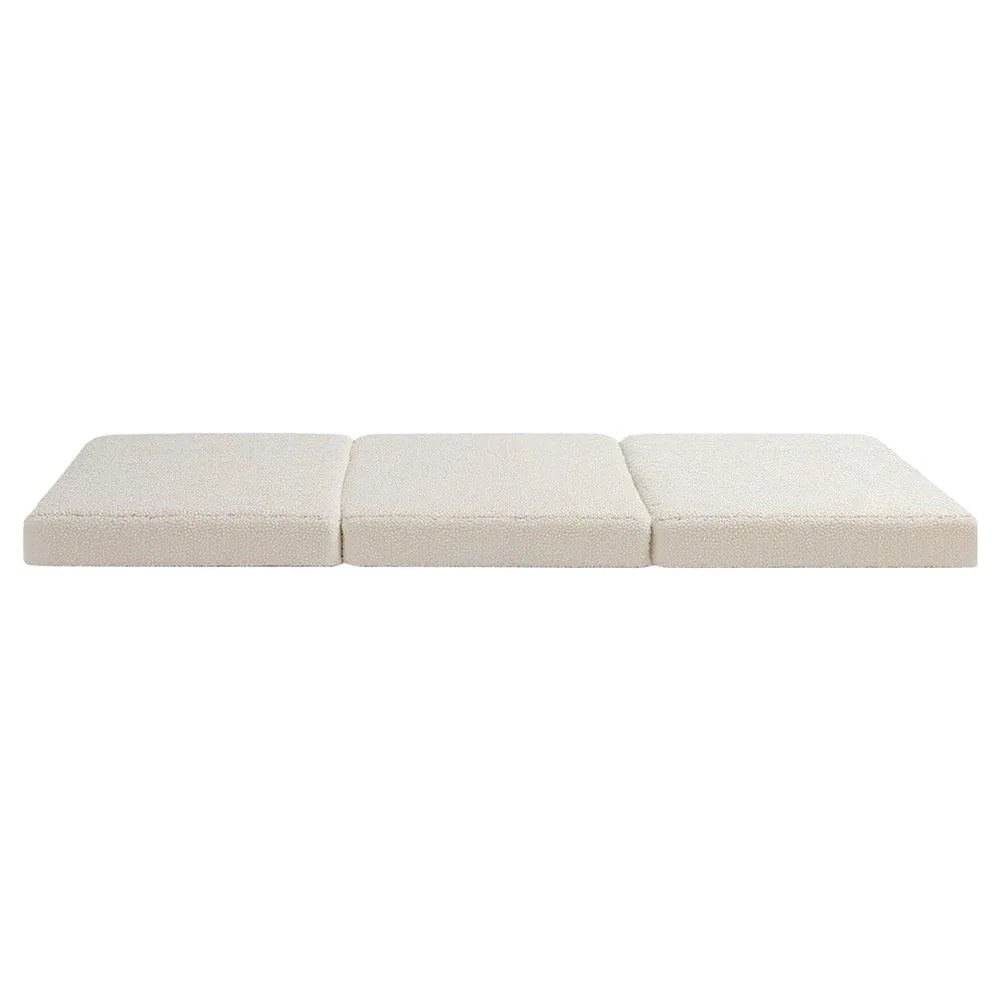Giselle Bedding Foldable Mattress Fleece Portable 3-fold Folding Foam Mattresses - Mekamart Australia