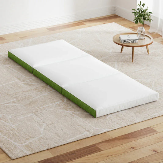 Giselle Bedding Foldable Mattress Folding Foam Trifold Green - Mekamart Australia