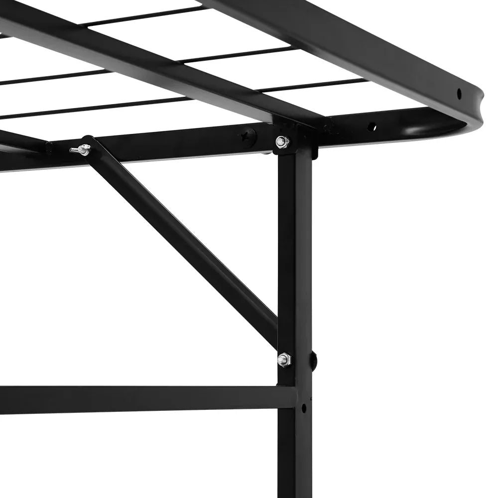 Artiss Folding Bed Frame Metal Base - King Single - Mekamart Australia