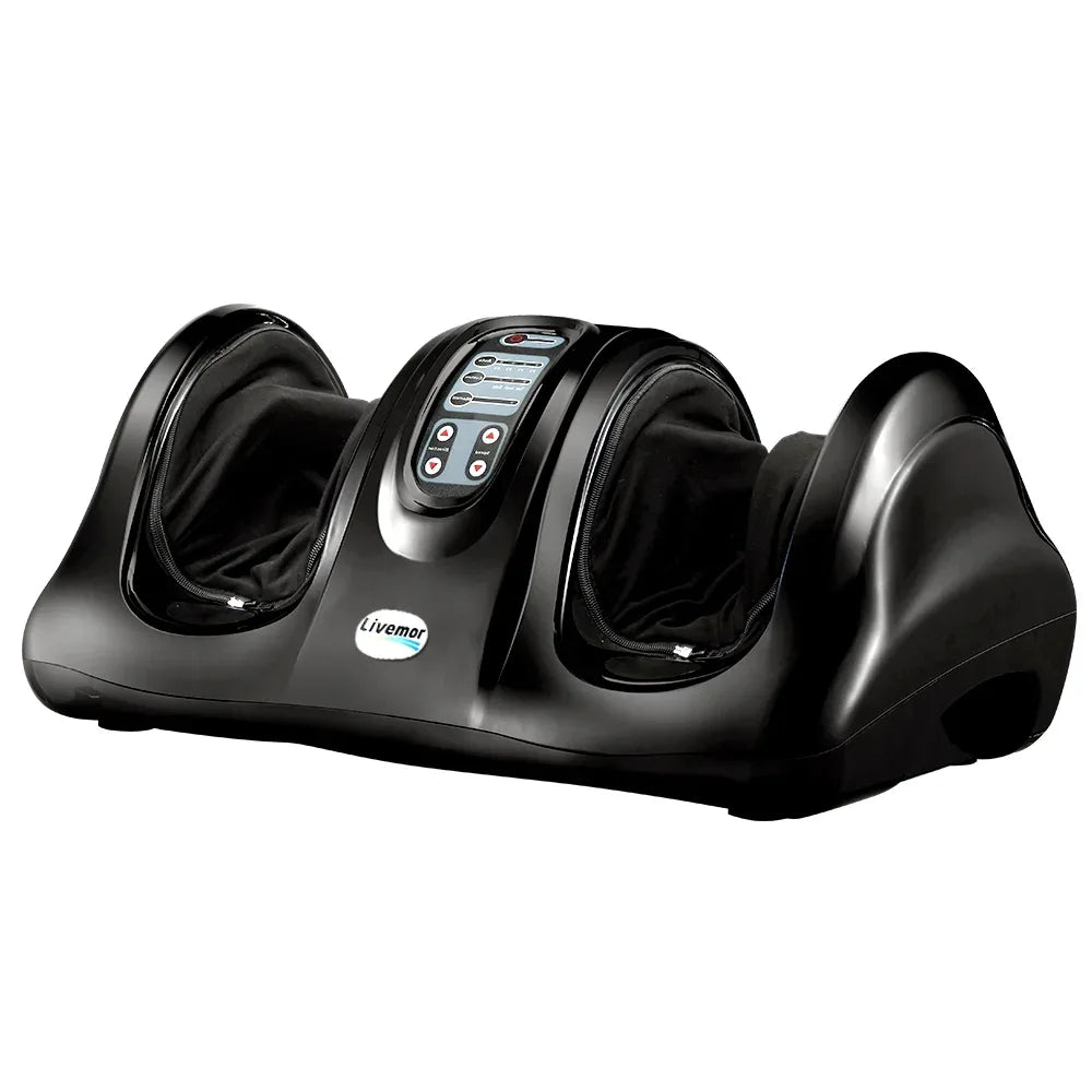 Livemor Foot Massager Shiatsu Massagers Electric Remote Roller Kneading Black - Mekamart Australia