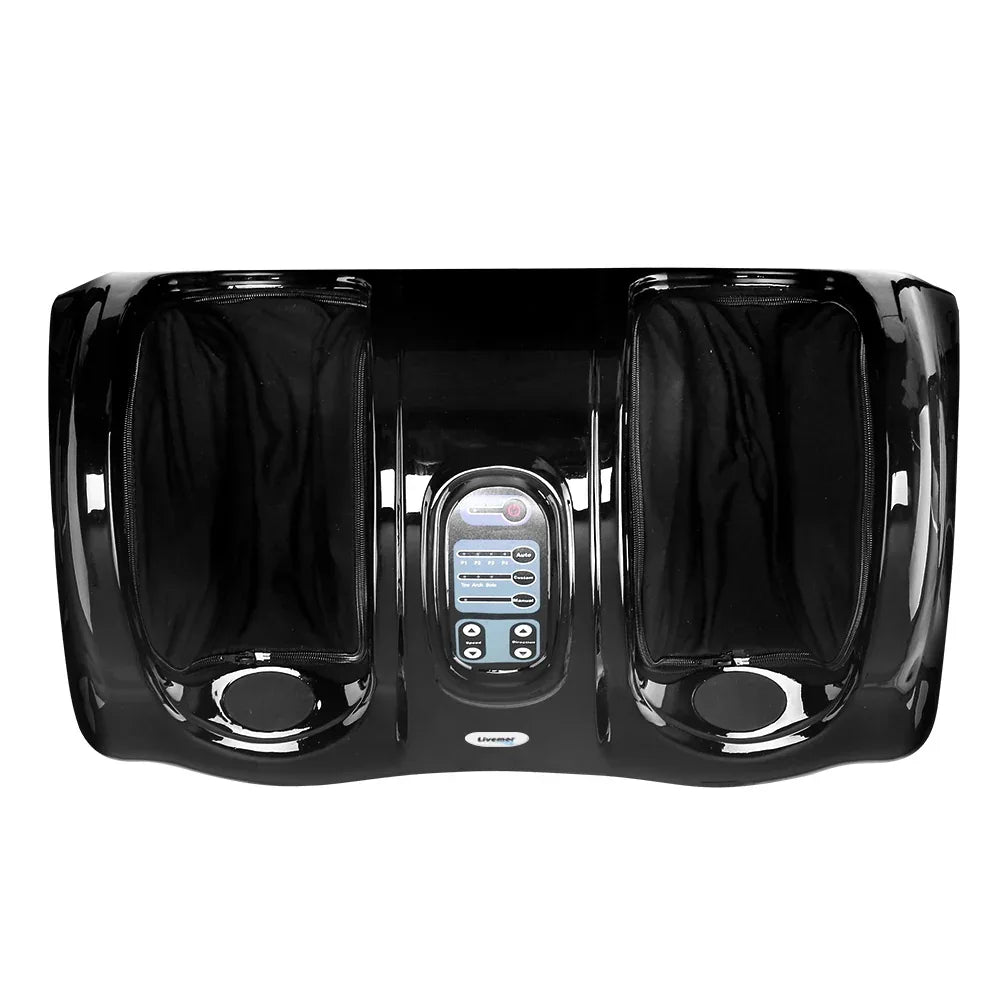 Livemor Foot Massager Shiatsu Massagers Electric Remote Roller Kneading Black - Mekamart Australia