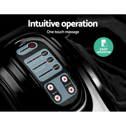 Livemor Foot Massager Shiatsu Massagers Electric Remote Roller Kneading Black - Mekamart Australia