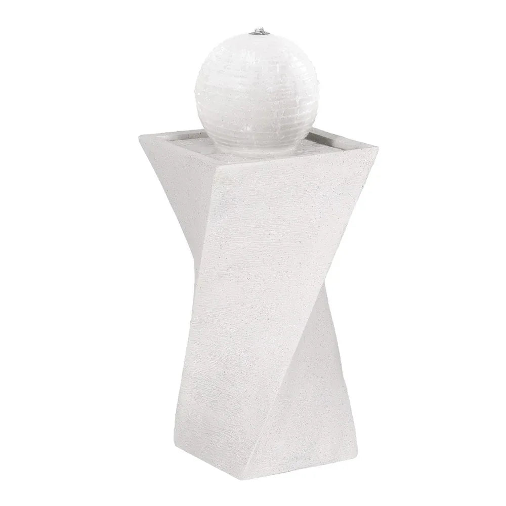 Gardeon Solar Fountain Water Feature Bird Bath Outdoor Garden LED Lights Ball 85CM - Mekamart Australia