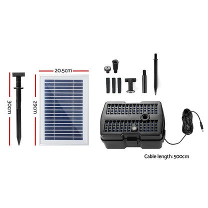 Gardeon Solar Pond Pump with Filter Box 4.6FT - Mekamart Australia