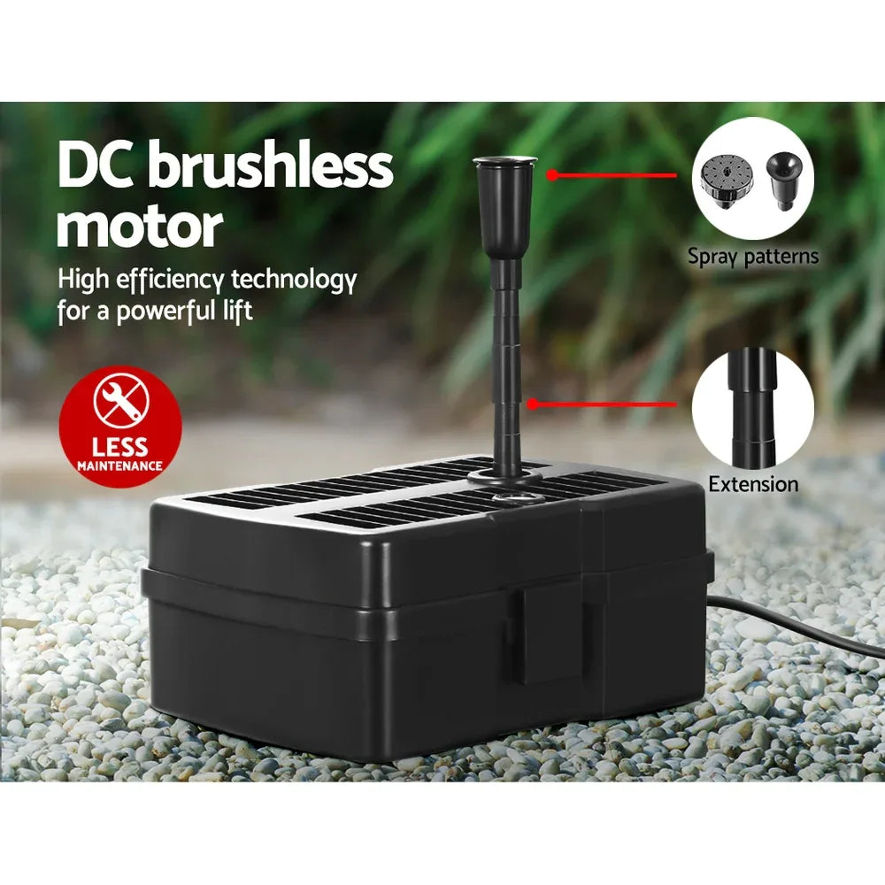 Gardeon Solar Pond Pump with Filter Box 4.6FT - Mekamart Australia