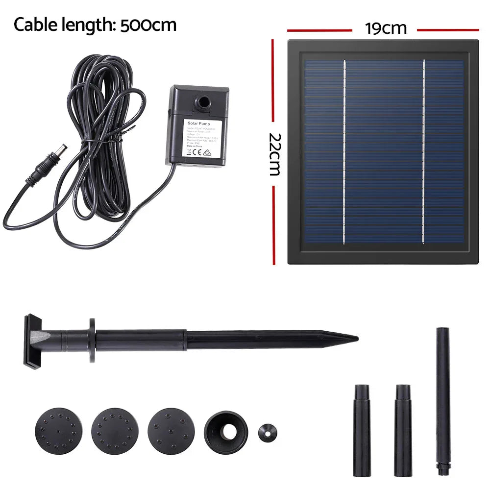 Gardeon Solar Pond Pump Submersible Water Fountain Kit 6.1FT - Mekamart Australia