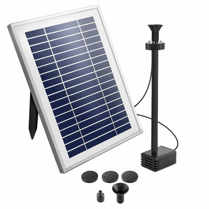 Gardeon Solar Pond Pump Submersible Water Fountain with Battery Kit LED Lights 4.3FT - Mekamart Australia