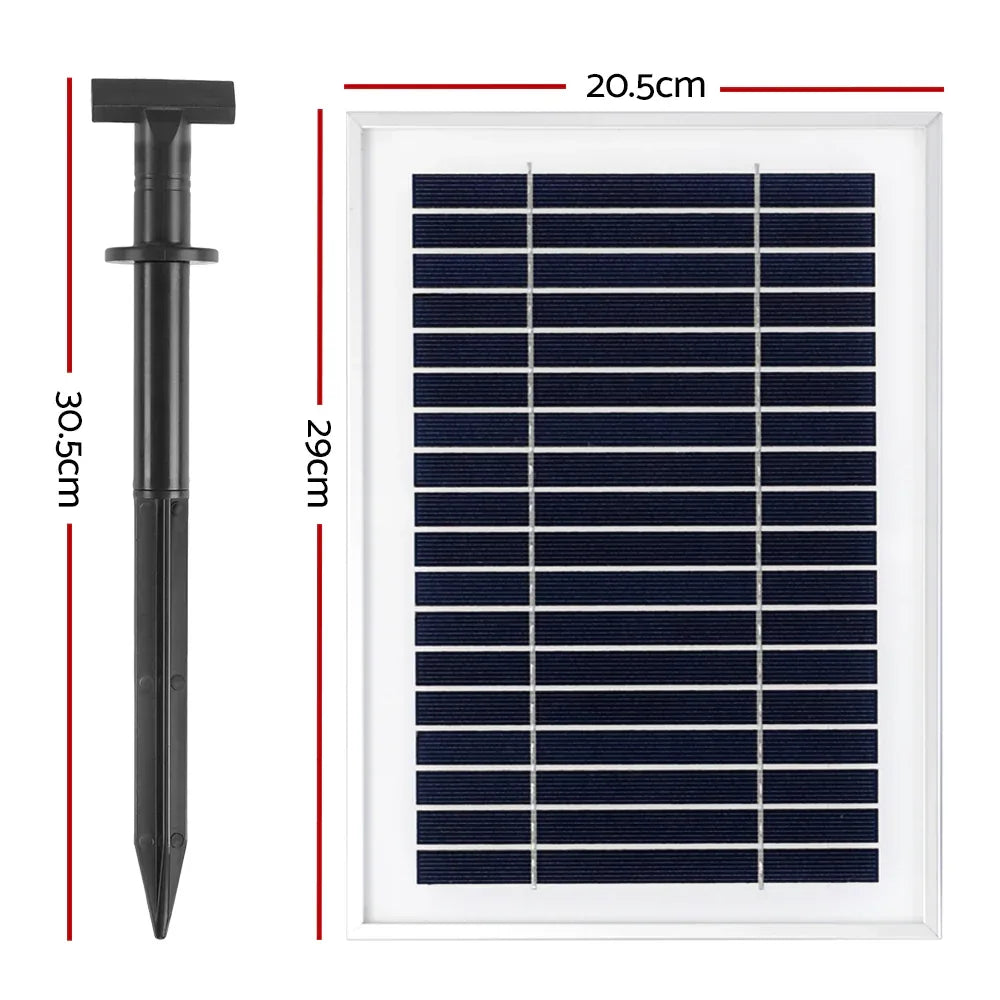 Gardeon Solar Pond Pump Submersible Water Fountain with Battery Kit LED Lights 4.3FT - Mekamart Australia