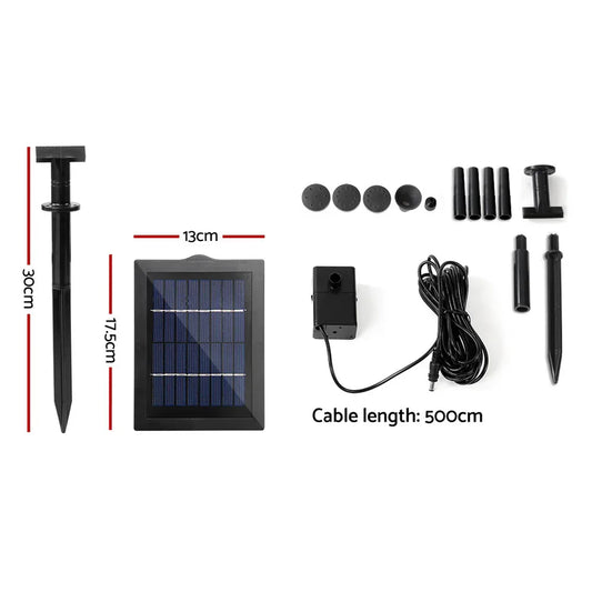 Gardeon Solar Pond Pump Submersible Water Fountain Kit 4FT - Mekamart Australia