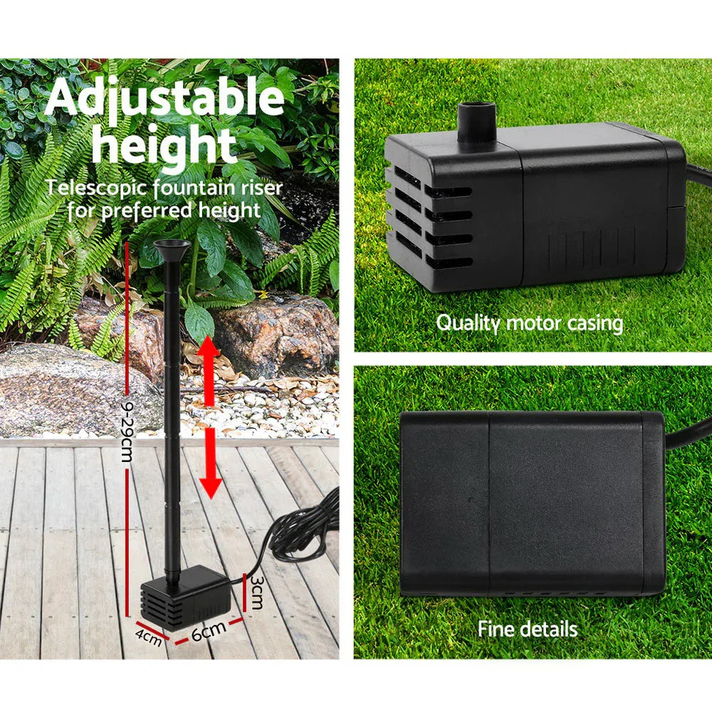 Gardeon Solar Pond Pump Submersible Water Fountain Kit 4FT - Mekamart Australia