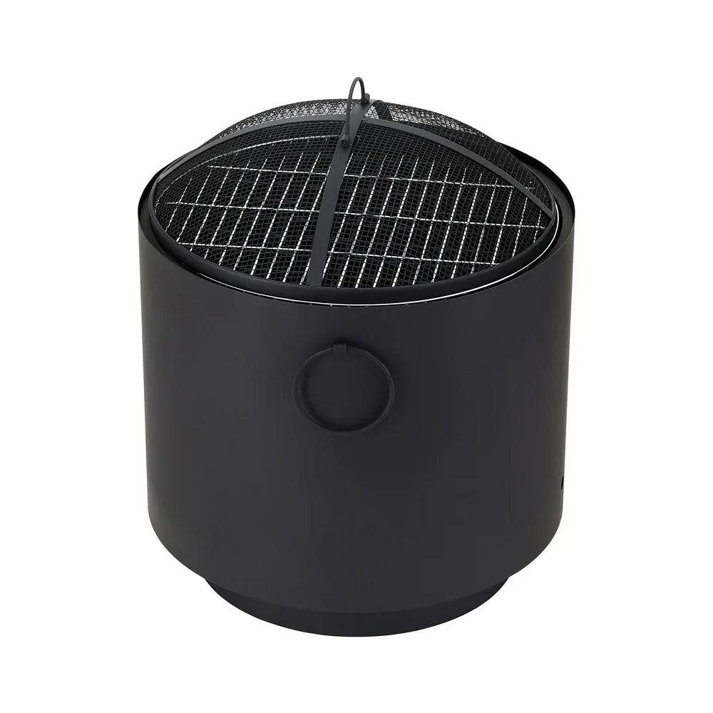 Grillz Fire Pit BBQ Portable Deep Bowl Outdoor Fireplace - Mekamart Australia
