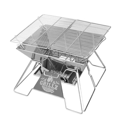 Grillz Fire Pit BBQ Grill with Carry Bag Portable - Mekamart Australia