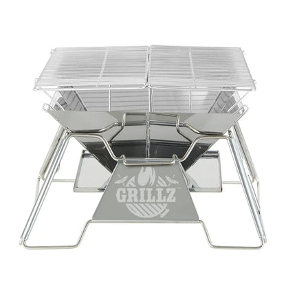 Grillz Fire Pit BBQ Grill with Carry Bag Portable - Mekamart Australia