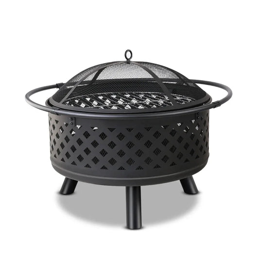 Grillz Fire Pit BBQ Grill 76cm - Mekamart Australia