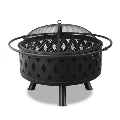 Grillz Fire Pit BBQ Grill 82cm - Mekamart Australia