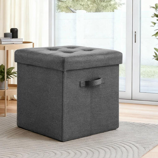 Artiss Storage Ottoman Rest Foot Stool Foldable - Mekamart Australia