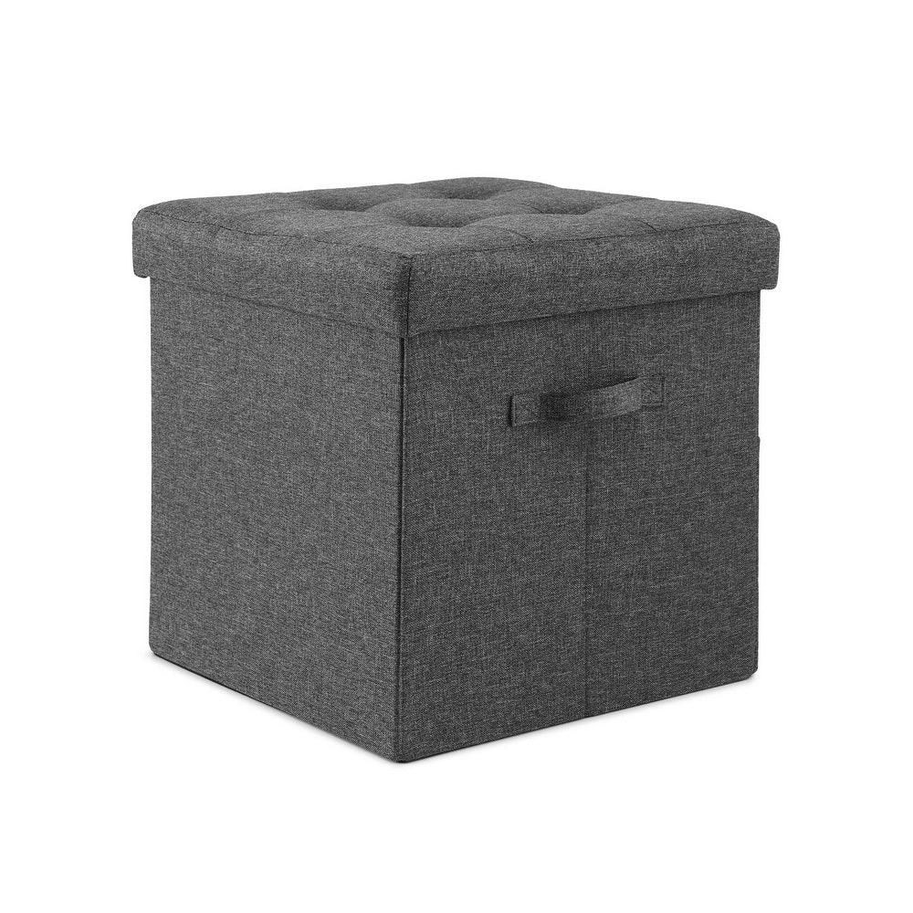 Artiss Storage Ottoman Rest Foot Stool Foldable - Mekamart Australia