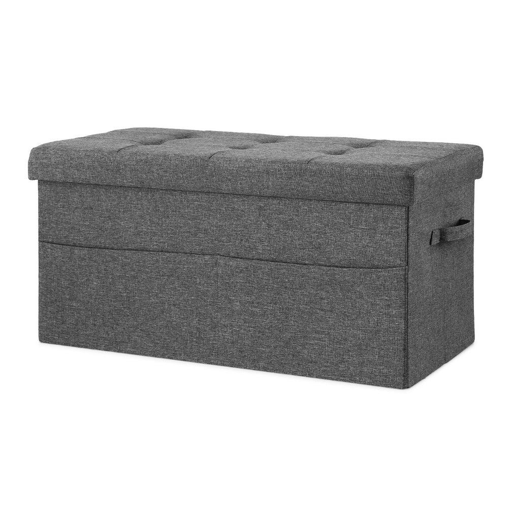 Artiss Storage Ottoman Foot Stool Rest Foldable - Mekamart Australia