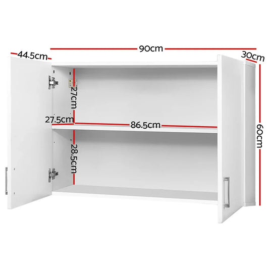Cefito Bathroom Storage Cabinets 900mm Wall Mounted Medicine Cabinet Cupboard - Mekamart Australia