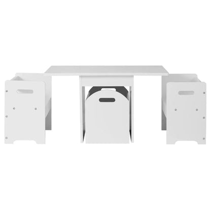 Keezi 3PCS Kids Table and Chairs Set Storage Toys Play Activity Desk - Mekamart Australia