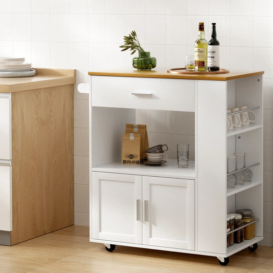 Artiss Kitchen Island Trolley Rolling Serving Cart - Mekamart Australia