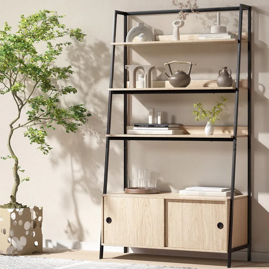 Artiss Bookshelf 5 Tier Cube Cabinet MIRA Oak - Mekamart Australia