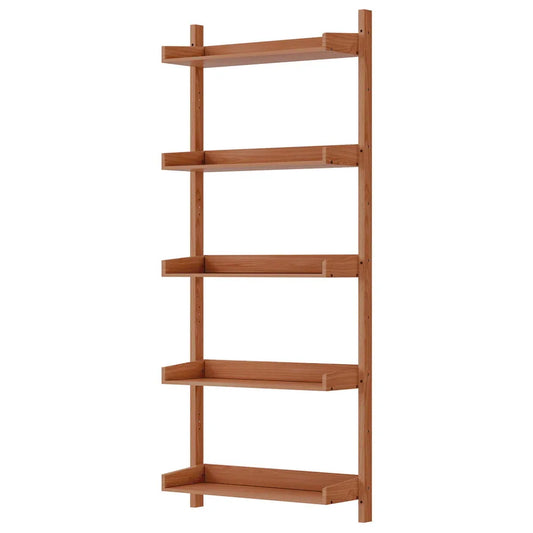Artiss Bookshelf Floating Shelf CAPIZ Oak - Mekamart Australia